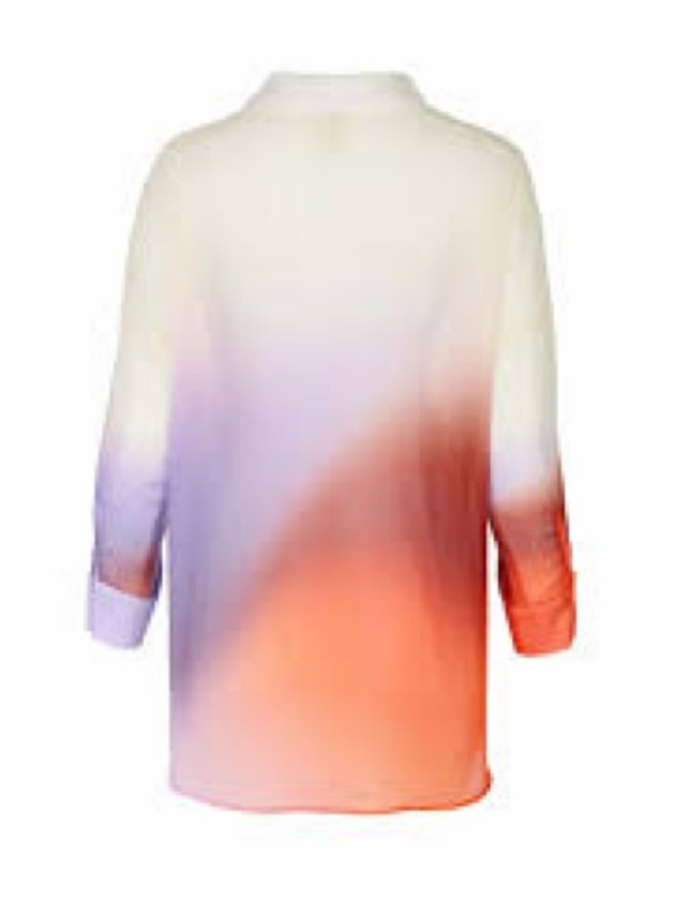 Baobab Collection Women's Ombre Button-Front Shirt - Cream, Coral & Lavender - Picture 3 of 8